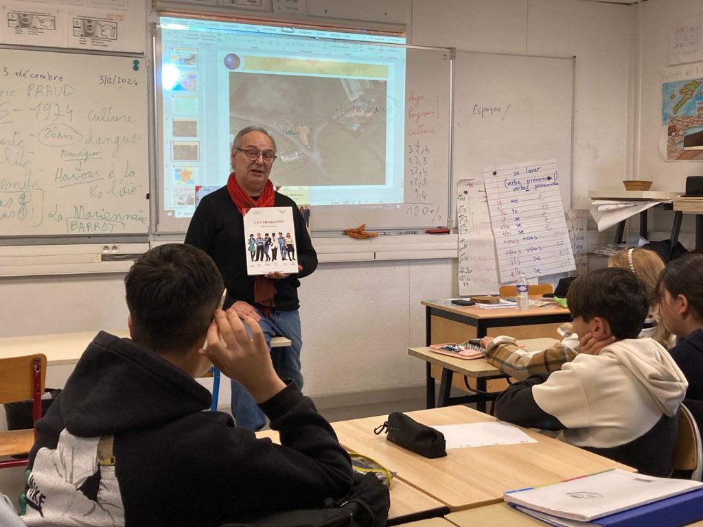 Frederic Praud présente la bande dessinée parcours de migrants